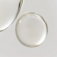 A clear drop of hyaluronic acid